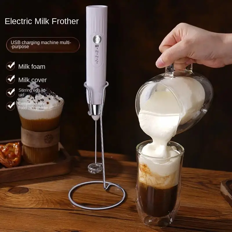 Coffee Creamer - Egg beater - Hand-held Mini blender with charge