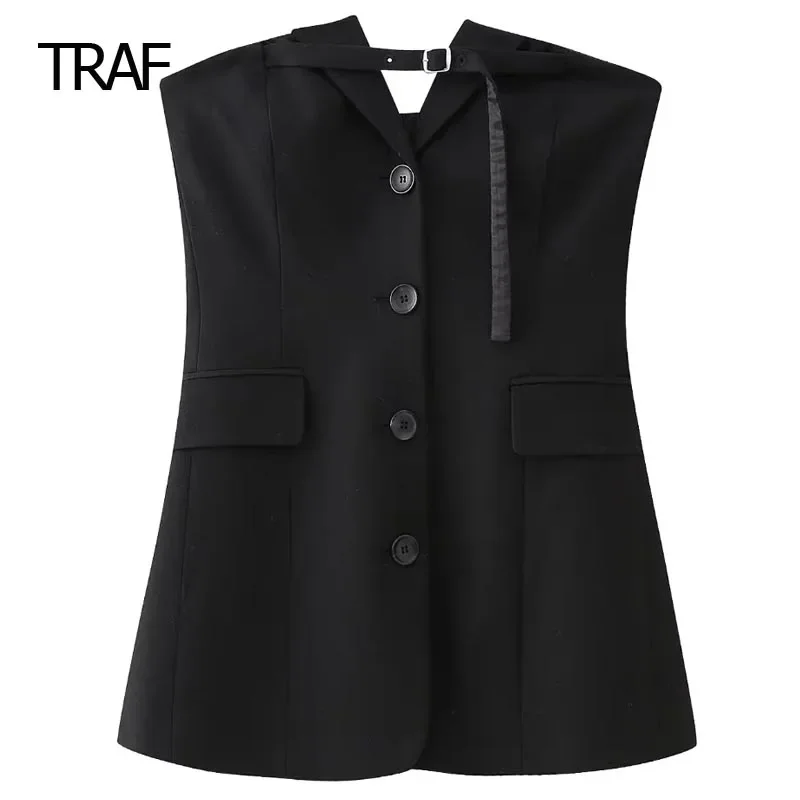 

Женский топ без бретелек, с открытыми плечами, без рукавов