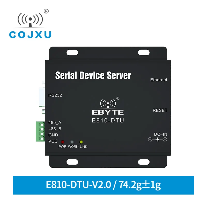 COJXU RS485 RS232 To Ethernet Full Duplex Module RJ45 Serial Port Server Wireless Transceiver Modem E810-DTU-V2.0 Easy To Use max202ecpe max202ecpe ic transceiver full 2 2 16dip 2 2 transceiver full rs232 16 pdip