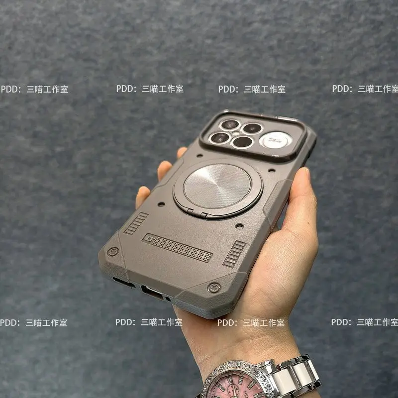 360-Degree Rotating Bracket with Fall Protection TPU Soft Back Cover