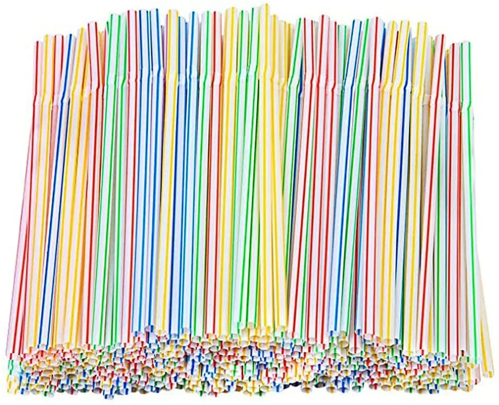 1000-10000Pcs Colorful Plastic Curved Straws for Kitchen Milk Tea Juice Cocktail Drinking Party Bar Supplies plastic drinking straws