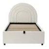 PINGGO Upholstered Bed 3ft Children's Bed Single Bed With Slatted Frame And Headboard Youth Bed Easy To Assemble (No Mattress) 2 PINGGO Upholstered Bed 3ft Children's Bed Single Bed With Slatted Frame And Headboard Youth Bed Easy To Assemble (No Mattress) 2