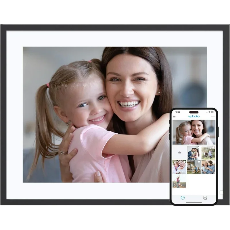 

Dragon Touch Digital Picture Frame 16.7 inch 4:3 Screen Large Photo Display, 32GB Storage Auto-Rotate, Easy