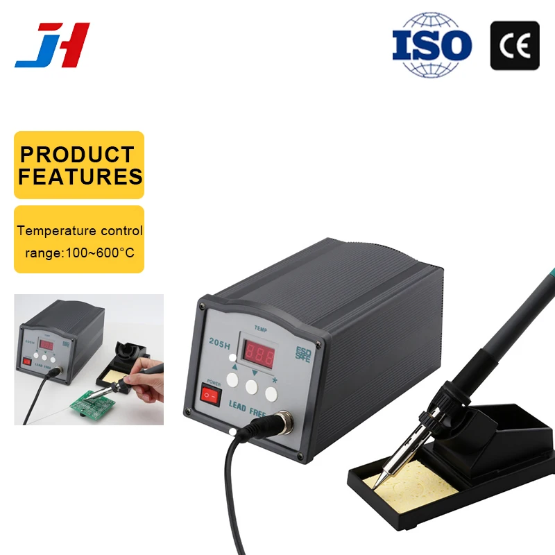 JH 205H 150W High Frequency Soldering Station 100-600℃ Digital Control Anti-static & Password Lock with 205H Plug-in Handle