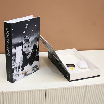 Mode gefälschte Bücher für Dekoration: Luxus Aufbewahrungsbox und dekorative Simulations-Bücher für Wohnzimmer-Dekoration und Heim-Ornamente
