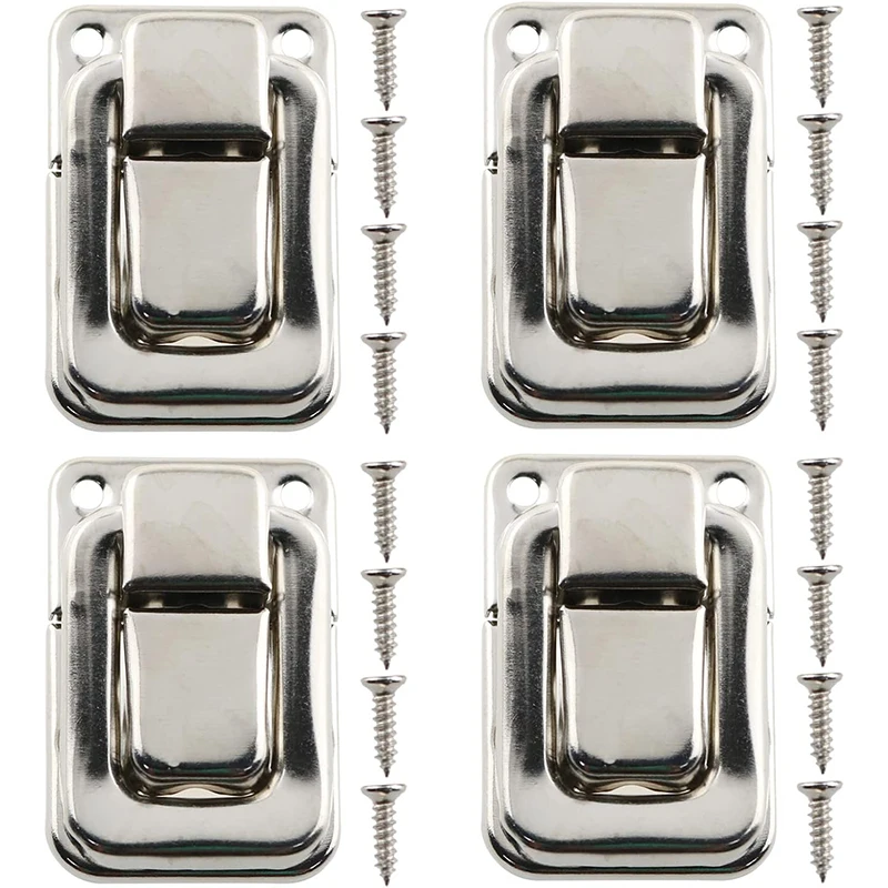 Toggle Lock Latch Catches 4pcs For Jewelry Box Ordinary Gift Wooden Case 38x25mm
