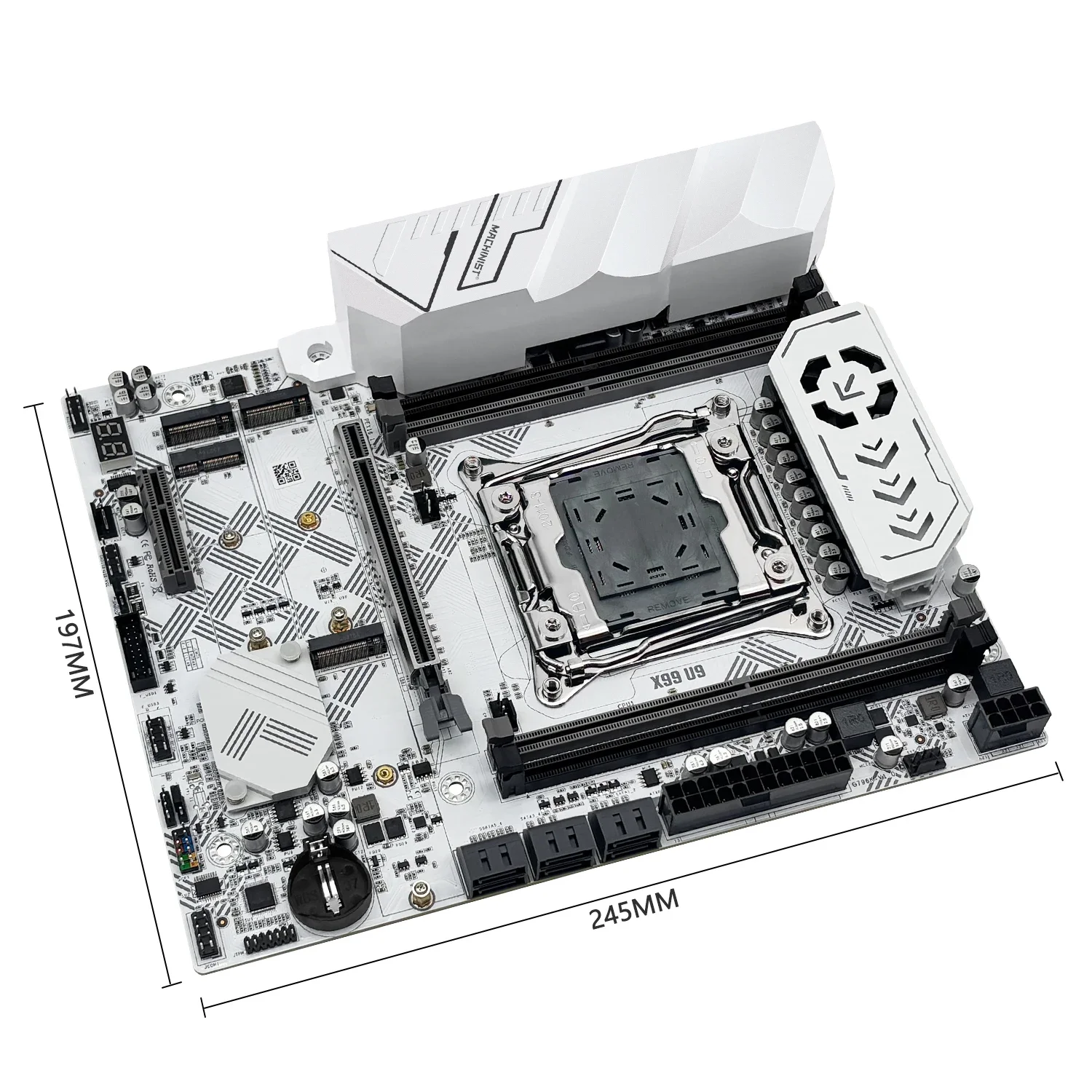 MACHINIST X99 U9 C612 칩셋 탑재, DDR4 4채널 램 지원, LGA2011-3 CPU 소켓, TPM 및 M.2 슬롯, USB3.0 지원