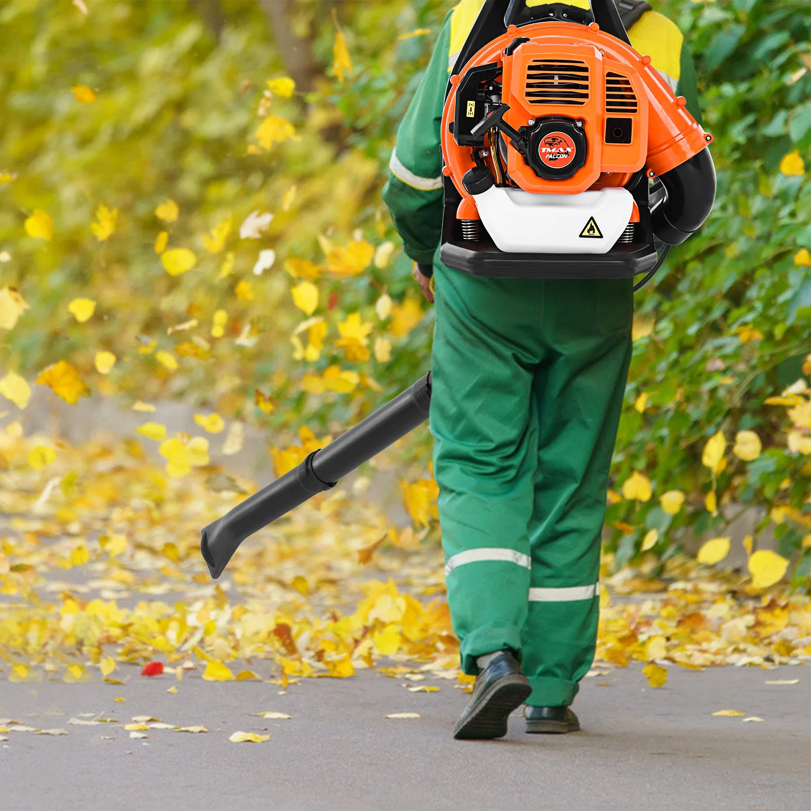 EB808A Snow Air Blower 42.7CC 2 Stroke Gasoline Backpack Leaf Blower 1.25KW Power High Vacuum Fan 3