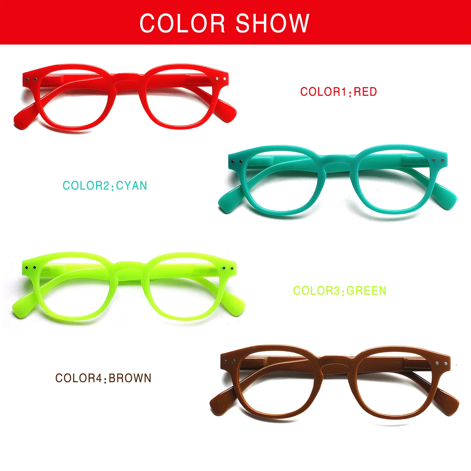 Henotin Unisex Reading Glasses Men Women Ultra-light Portable Anti-fatigue Presbyopia Eyeglass  Diopter Eyewear +1.0 1.5 2.0 4