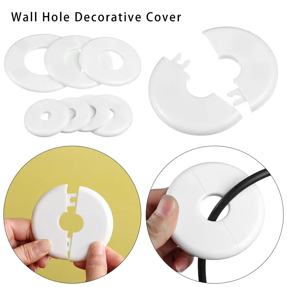 Description Picture 2 of item1Pcs Wall Wire Hole Cover Wall Hole Pipe Decorative Cover Splittable Self-adhesive