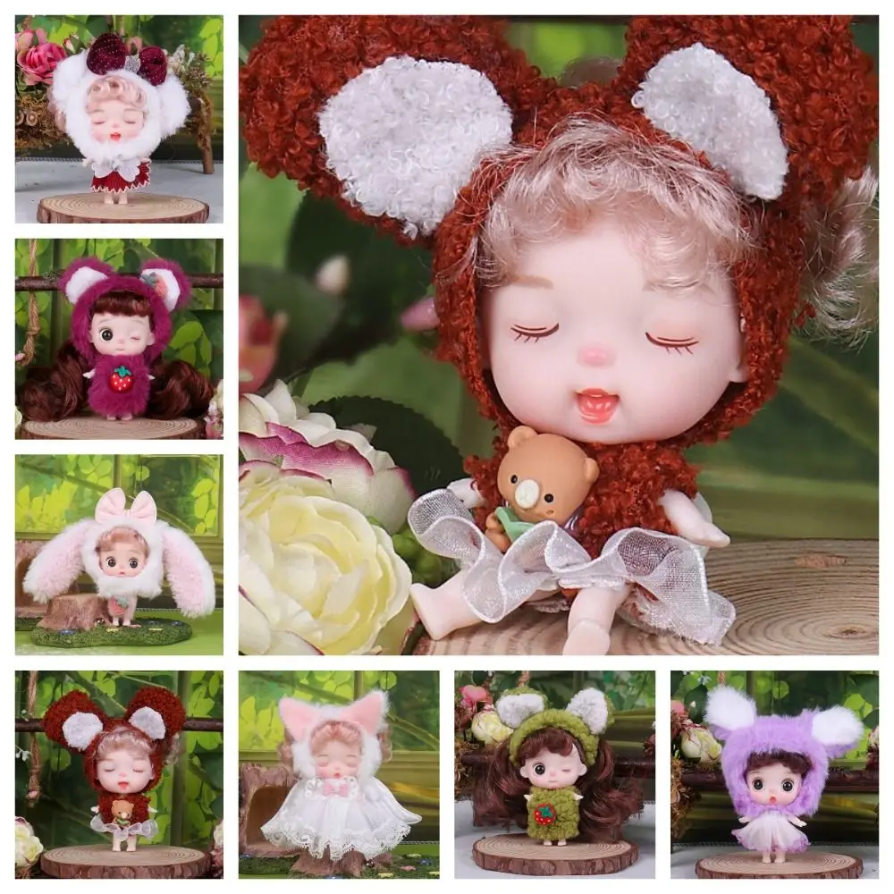 Fairy Beautiful 10cm Dress Up Cute Safety Movable Joint Rabbit Ear Dress Up Girl Children