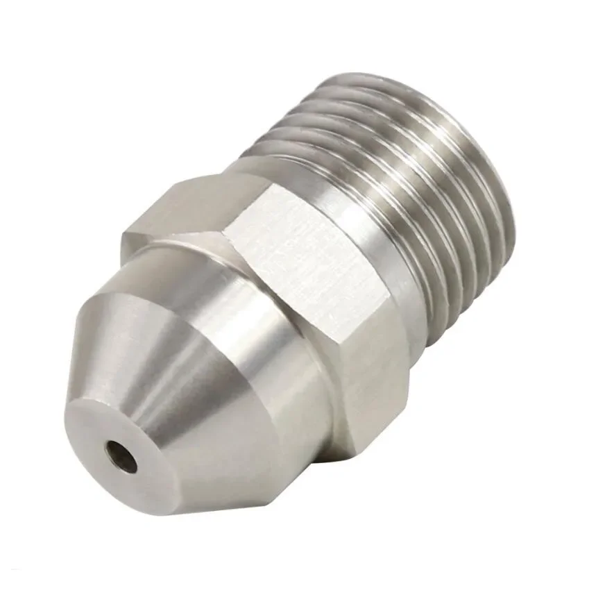 1/8" 1/4" 3/8" 1/2" BSP Male Thread Straight Spraying Nozzle Stainless Steel High Pressure Washing Sprinkler Industrial Use spraying nozzle