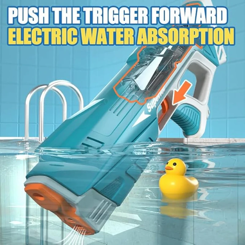 Full Automatic Electric Water Gun Toys 43cm Portable Children Adult Summer Beach Outdoor Fight Fantasy Toys for Boys Kids Game - Image 2