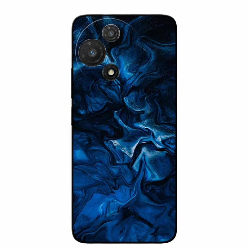 Marble Painted Silicone Back Cover - Soft TPU Protective Case