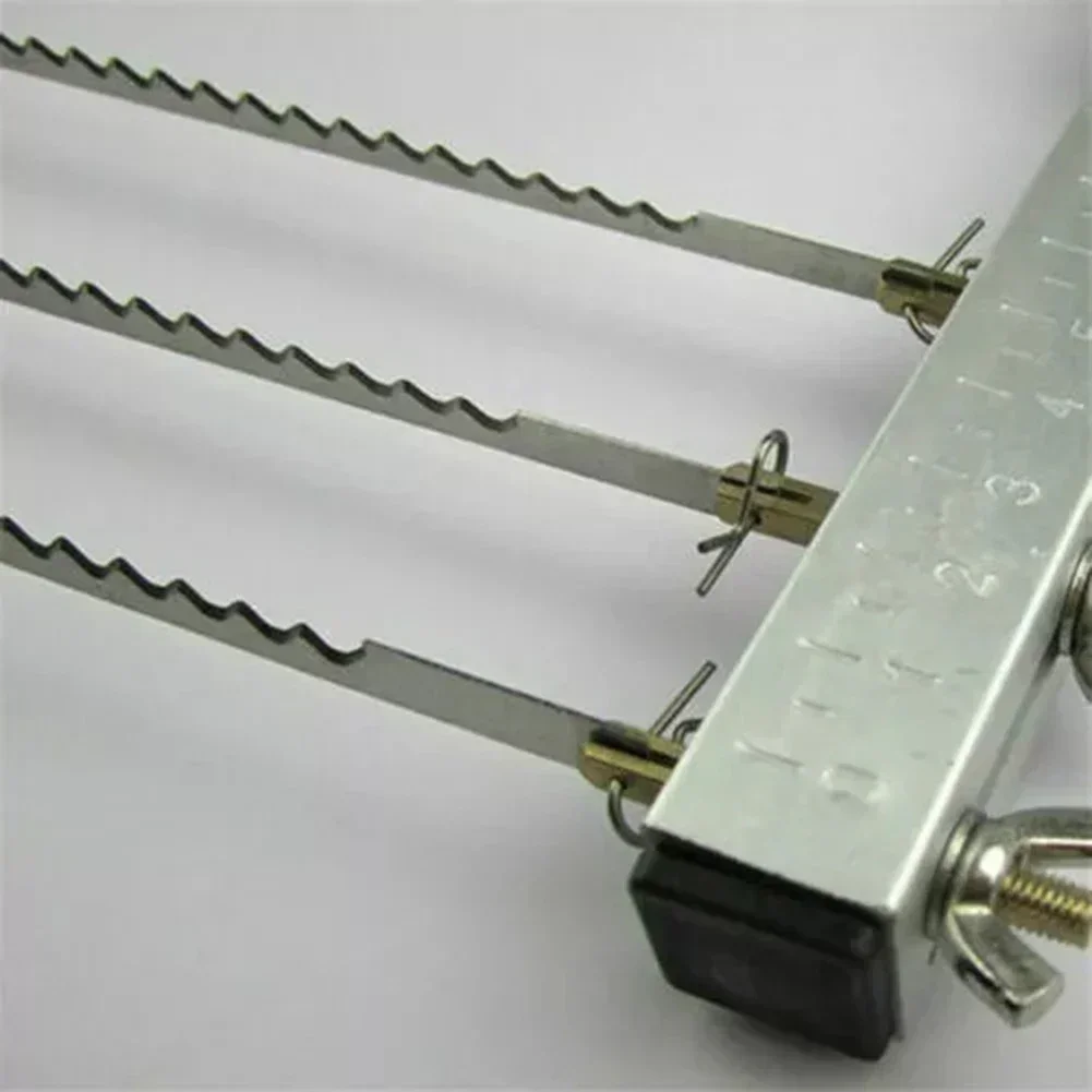 Cake Cutter Leveller 3 Blade Wire Slicer for Layering and Decorating Marked Measuring Guide Comfort Grip Handle