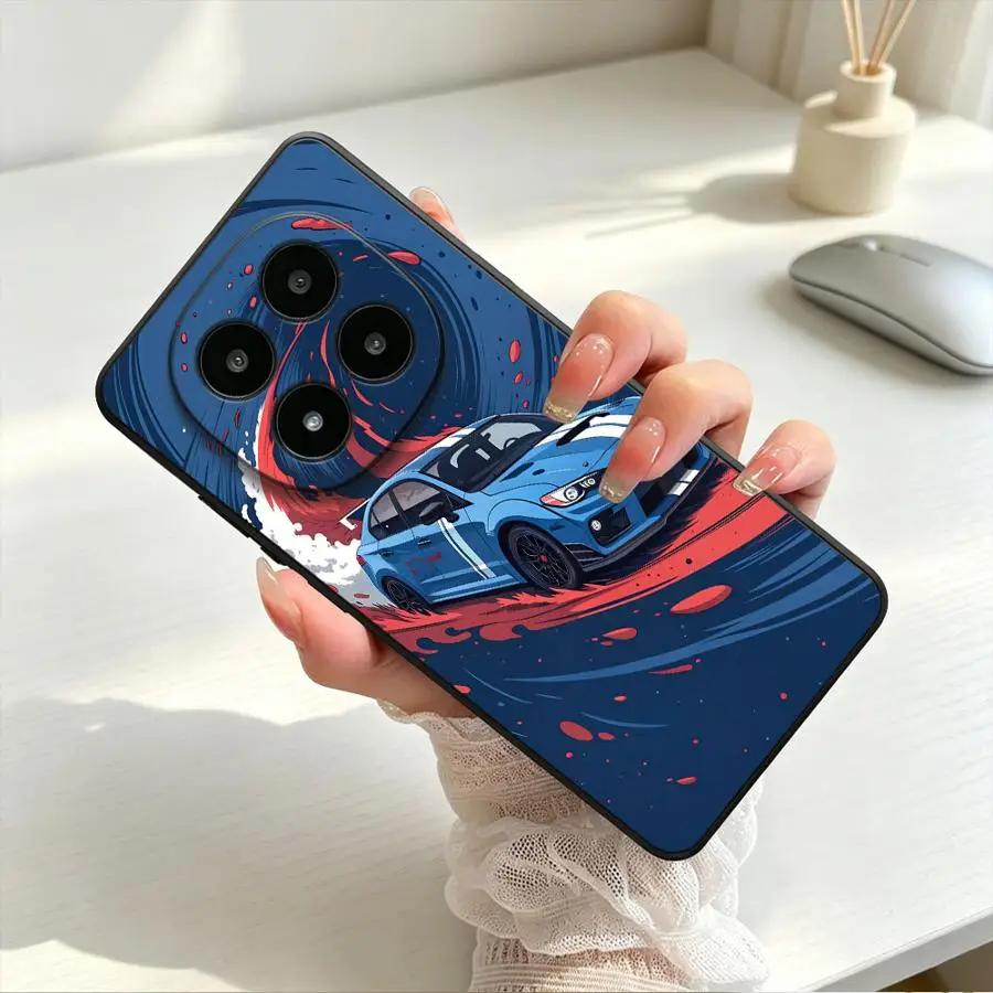 Blue Rally Car Design Phone Cover Case
