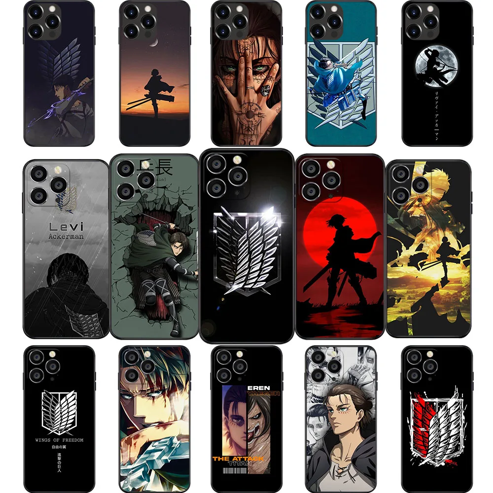 Id-5 Attack On Titan Levi Custodia Morbida Per Vivo Y15S Y15A T1 Y10 Y76 Y20I Y91 Y31S Y52S Y95 Y91C V21 V21E Y73 Y21 Y21S Y33S
