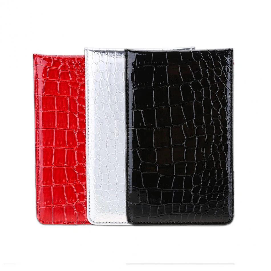 CRESTGOLF Golf Scorecard Holder Pu Leather Yardage Book Golf Score Wallet Golf Score Card Pocketbook Golf Gift Accessories 5