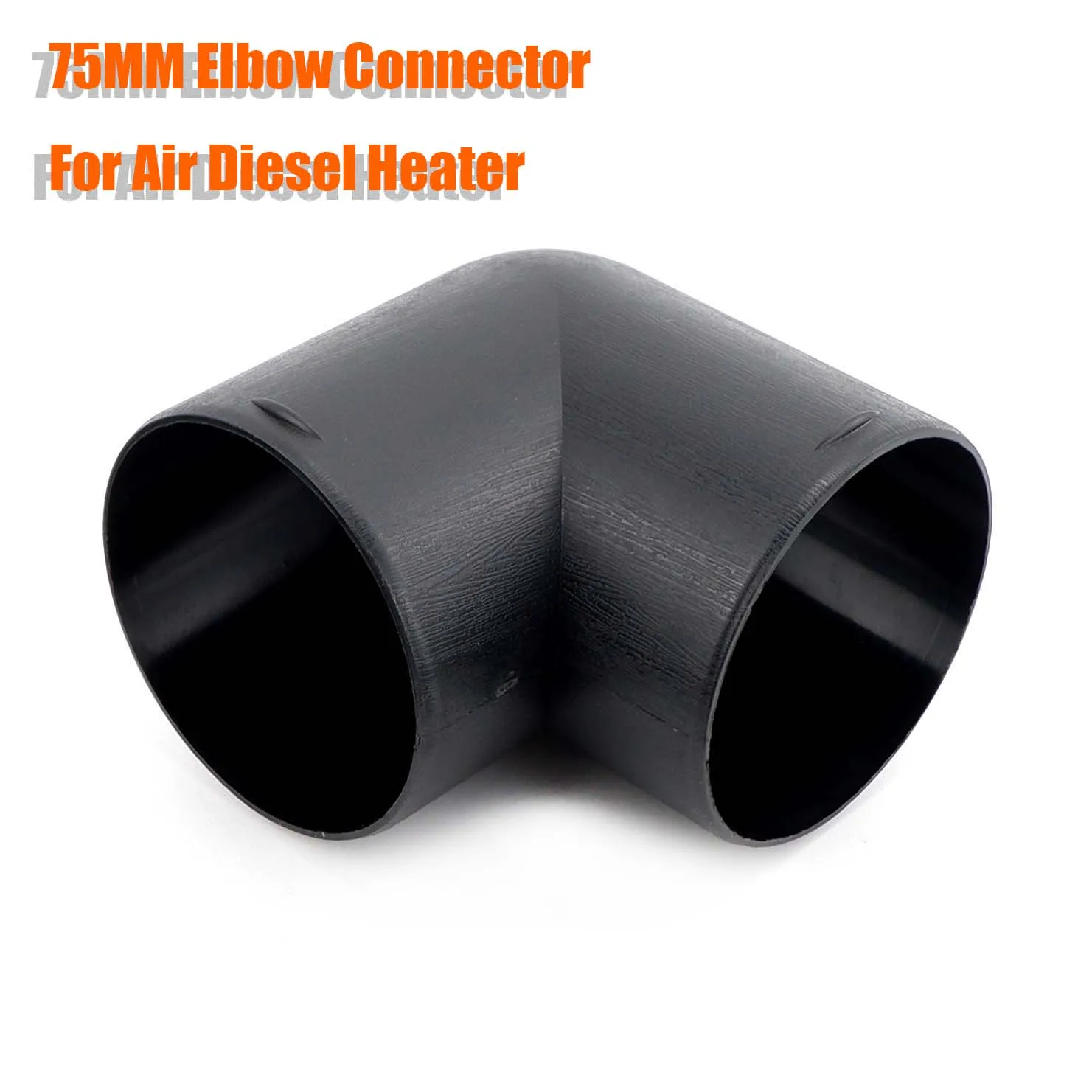 Air Vent Outlet Diesel Heater L-75MM Piece Elbow Bend Ducting Pipe Exhaust Connector diesel heater exhaust pipe air diesel heater duct pipe air diesel heater diesel heater heater duct connector air heater exhaust connector car heater accessories for Car Truck Camper