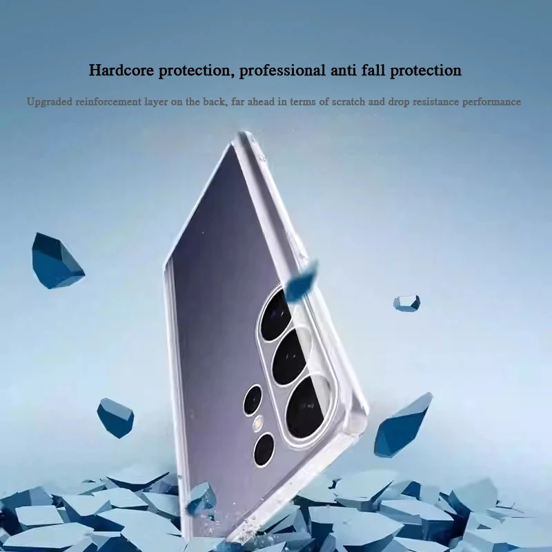 Soft Silicone Clear TPU Thin Camera Protective Phone Case