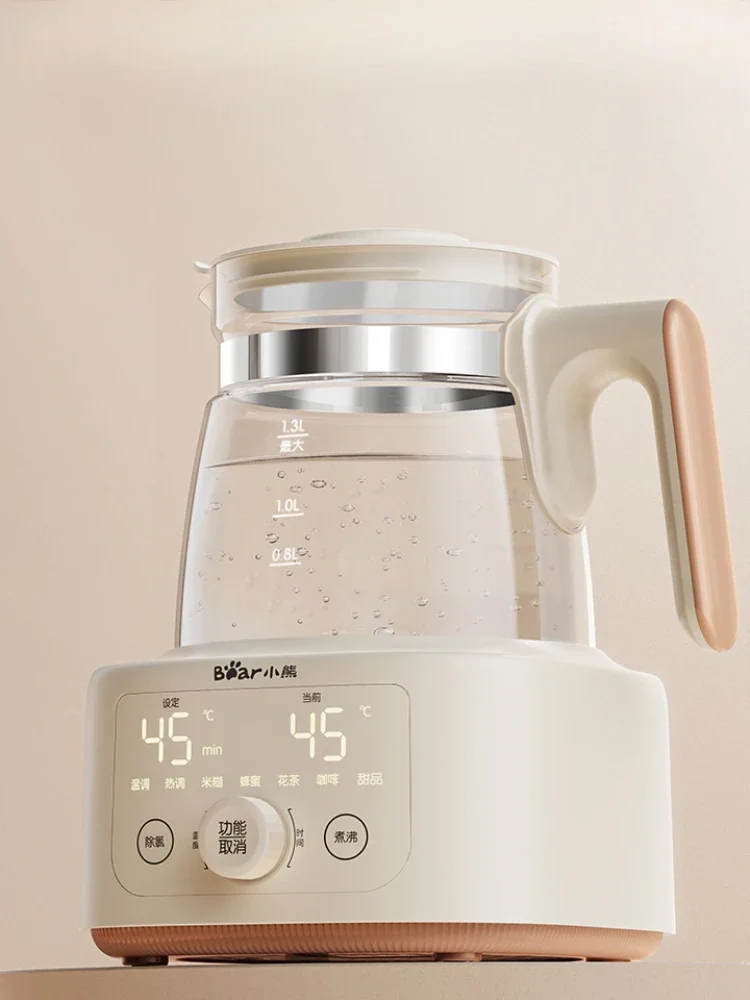 Bear Electric Kettles Full Glass Constant Temperature Kettle Warm Milk Special Milk Modulator Kettle Kitchen Appliances 6