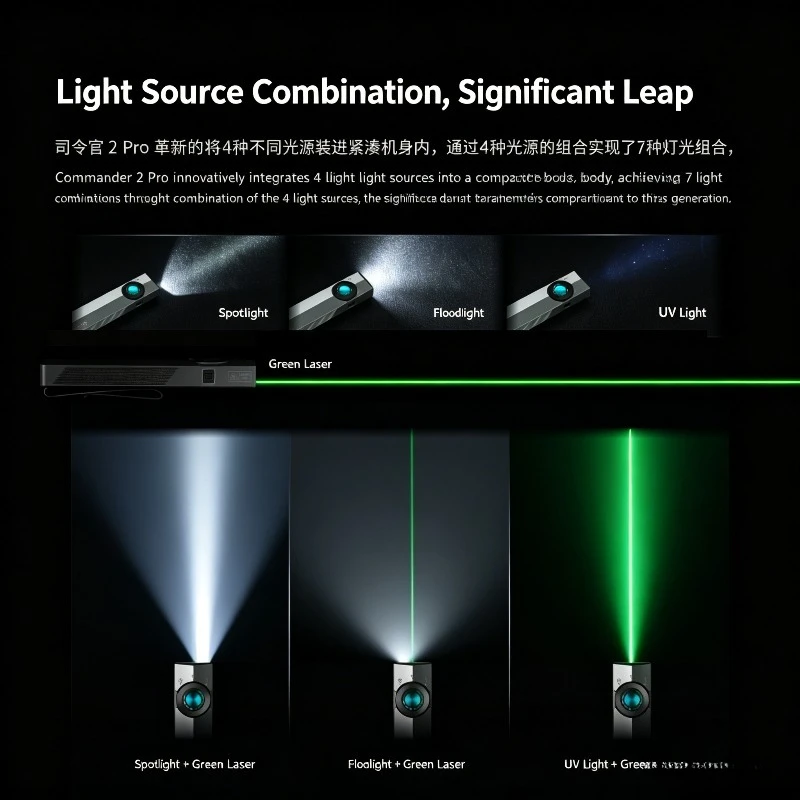 OLIGHT Ark 2 Pro Ultra 4-in-1 손전등 2000mah 휴대용 강력한 조명 알루미늄 1700 루멘 야외 토치 하이킹 경량