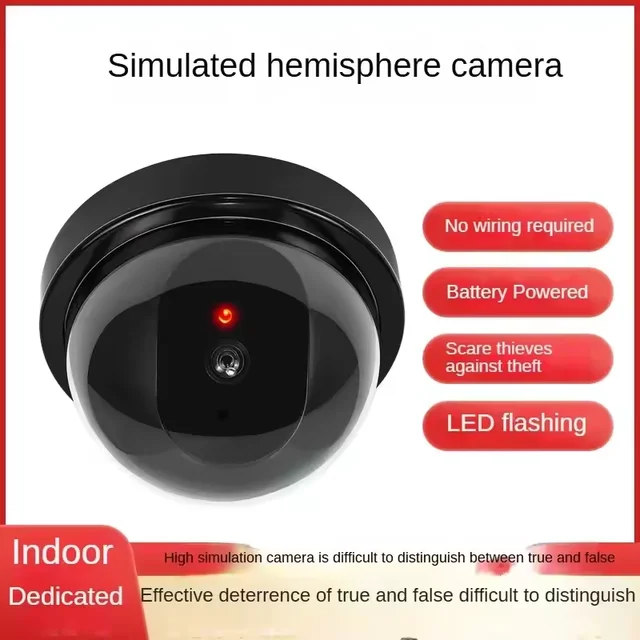 Simulation faux moniteur fausse caméra extérieure ménage fausse caméra tête sonde modèle réaliste modèle Simulation surveillance 1