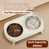 Dopamine Colorful Elevated Pet Feeder: Dual Stainless Steel Bowls with Neck Support - Fashion Food & Water Station for Pets 2