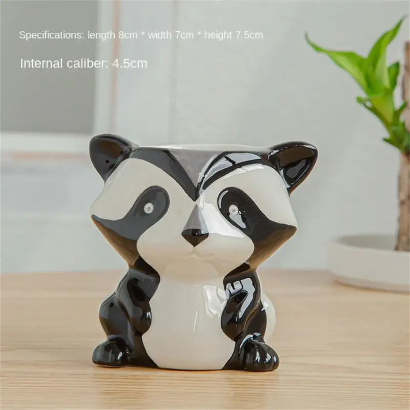 2~8PCS Ceramic Animal Flower Pot , vintage vase 3