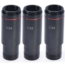 

HOT 3X, 0.5X C Mount Microscope Adapter 23.2mm Electronic Eyepiece Reduction Lens 0.5X Microscope Relay Lens