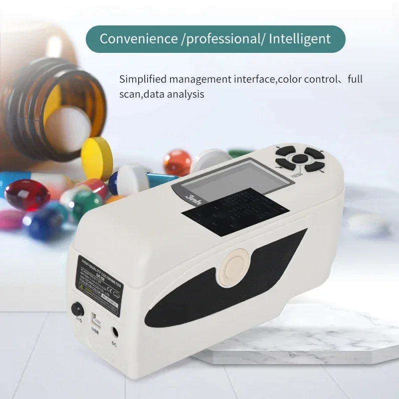 YYHC-High Precision Digital 3NH Color Measurement Beer Fruit Photoelectric Textile Luminance Portable Colorimeter 4