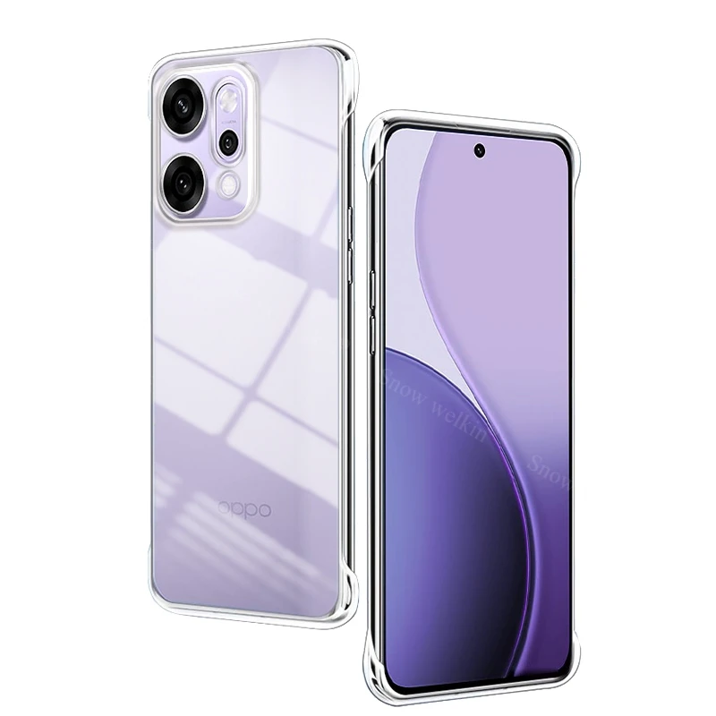 Frameless Slim Clear Hard Plastic Phone Case Cover