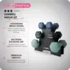 7008-b4c432.jpg Dumbbell Free Hand Weight Set with Rack Ideal for Home Exercises 3-pound, 5-pound, and 8-pound