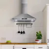 Wall Mount Range Hood with Ducted Convertible Ductless (No Kit Included), Ceiling Chimney-Style Stove Vent, LEDs Light 2