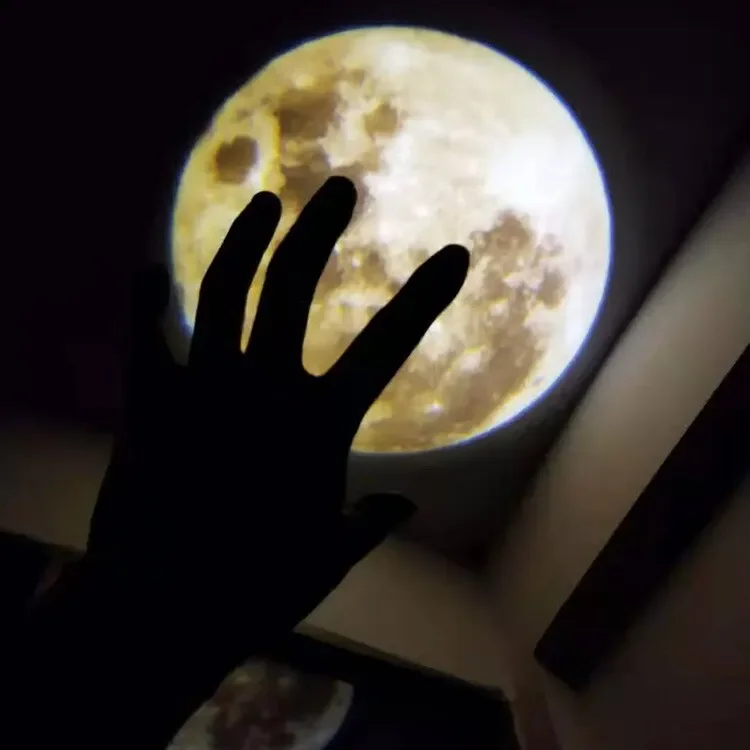 Novelty Moon Projector Light Background Projection Photo Props Birthday Party Decoration Wall Light Bedroom Decor Night Light 5