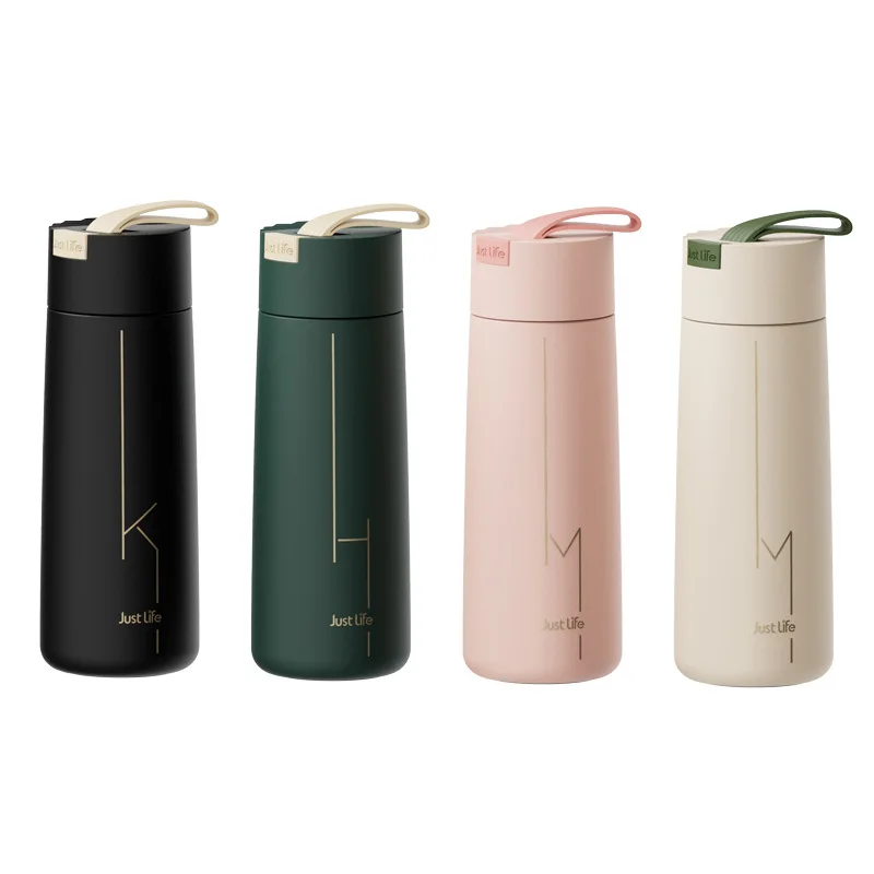 Designer Portable Thermos Bottle Vacuum Flask 350ml Small Leakproof Insulated Cup 304 Stainless Steel Tumbler Travel Coffee Mug