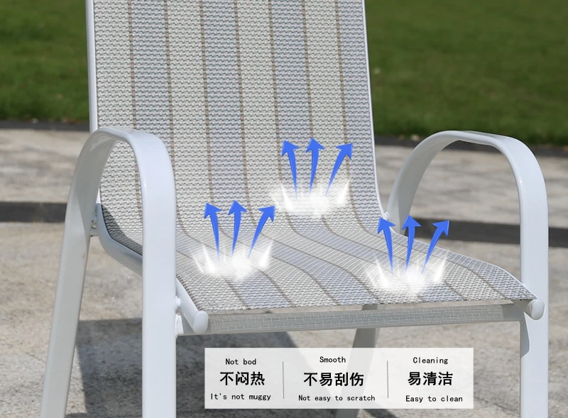 Description Picture 4 of itemCountry Modern Outdoor Terrace Leisure Table Chairs Set Garden Balcony Courtyard Outdoor Luxury Table and Chair Tent Furniture