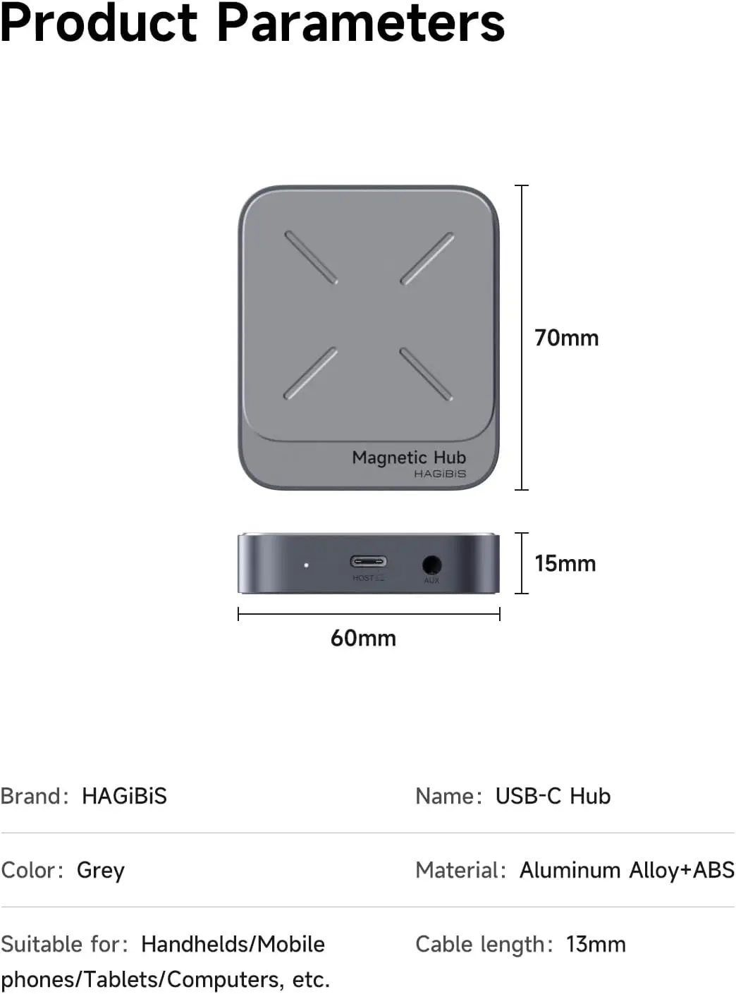Hub USB C con carga magnético 7 en 1 , estación de acoplamiento tipo C con con Magsafe para Steam Deck 4K @ 60Hz HDMI SD3.0 TF3.0 tarjeta Solt para Steam Deck &raquo; Hub USB C con carga magnético 7 en 1