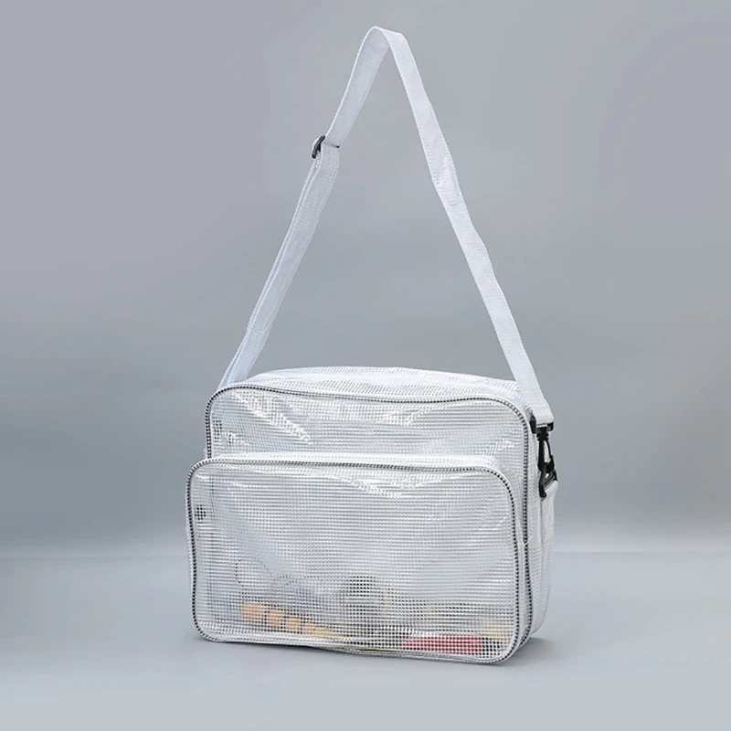 

Anti Static Clear PVC Bag Large Capacity Engineer Bag Shoulder Bags Multiple pockets Crossbody Bags for Semiconductor Cleanroom