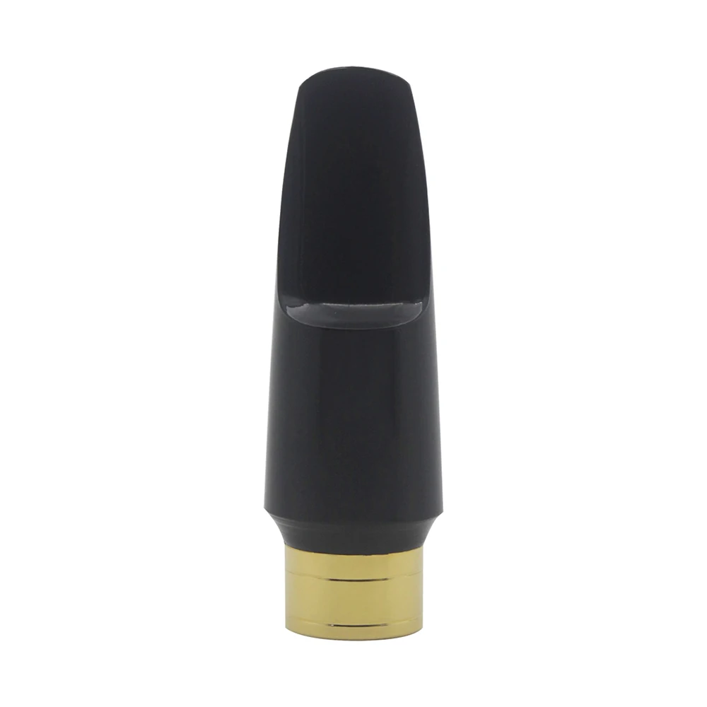 

High Quality Professional Black Gold Alto Saxophone Mouthpiece ABS Mouthpiece Metal Flute Neck Woodwind Instrument Spare Parts