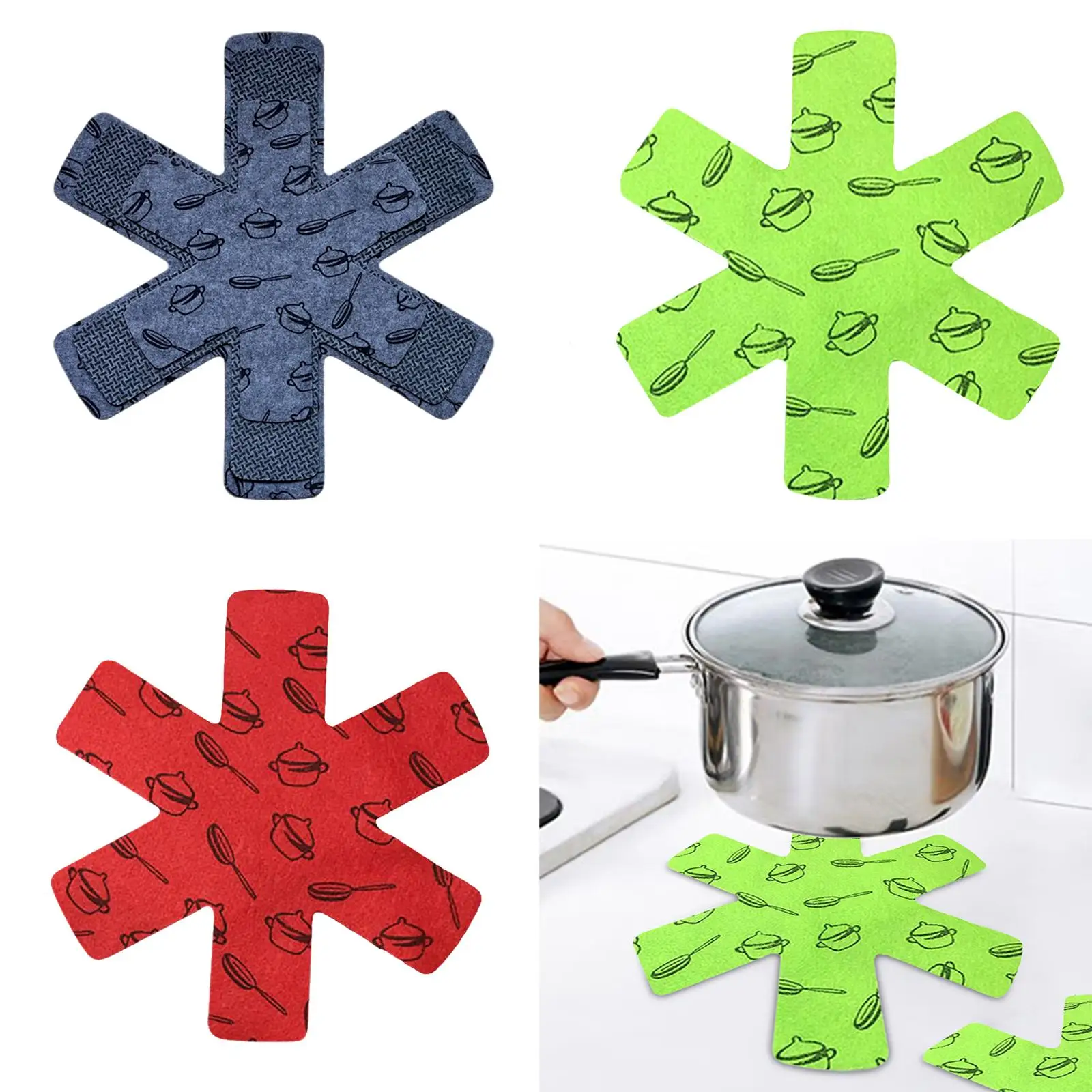 12 Pieces Pad Pot Pan Protectors Pans Separator Pads for Cookware Nonstick Skillet