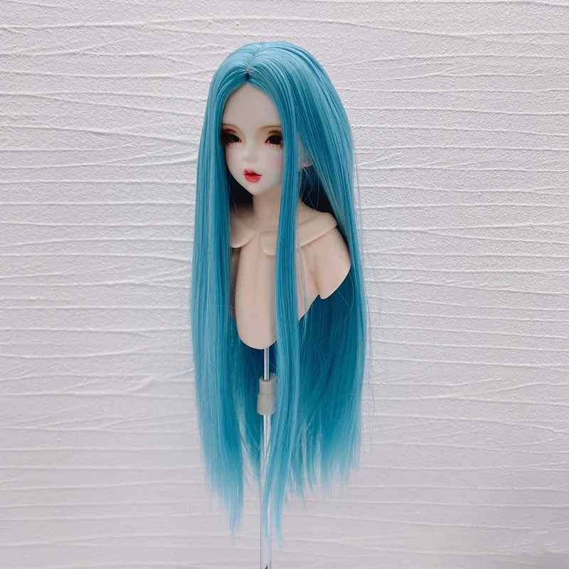 bjdウィッグバーチャルキャスター黒染めワインレッドロングヘアカスタムh 153 AQUADOLL VENUS ウィッグ 女性 ロング カール パーマ 自然 医療用