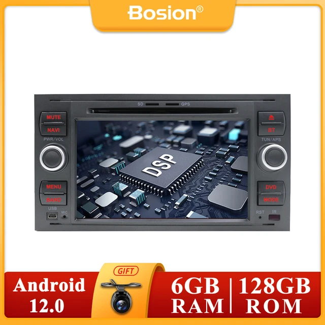 Car Radio Android Gps 2gb+32gb Rds Wifi For Ford Focus 2 Ford Fiesta Mondeo  4 C-max Screen Player 2 Din Autoradio Bluetooth Swc