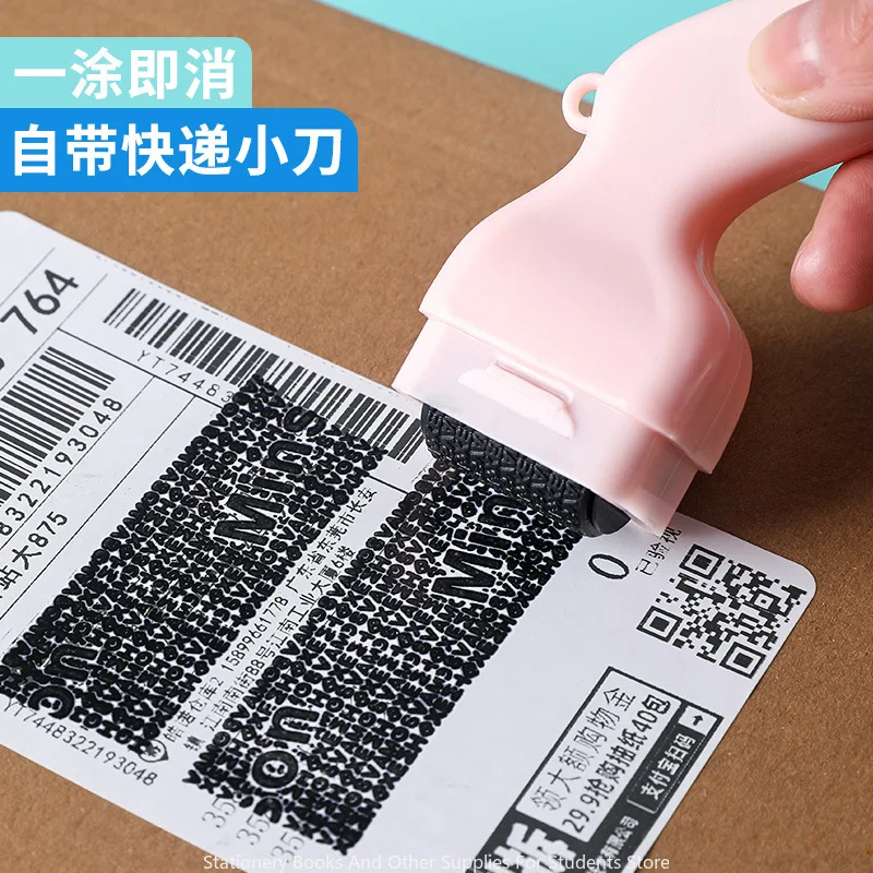 Cartoon Style Security Seal Express Smear Stamp Express Ticket Garble Eliminator Privacy Open Box Eraser