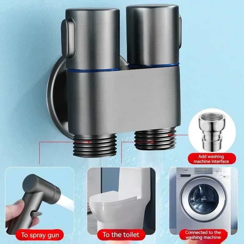 Feminine Wash Bidet Sanitary Ware Multifunctional Handheld Bidet Toilet Washing Handheld Bidet Bathroom Adjustable Shattaf Spray 3