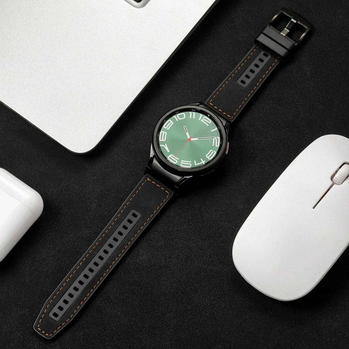 Premium 20mm Quick Fit Leather Watch Band - No Gaps Design