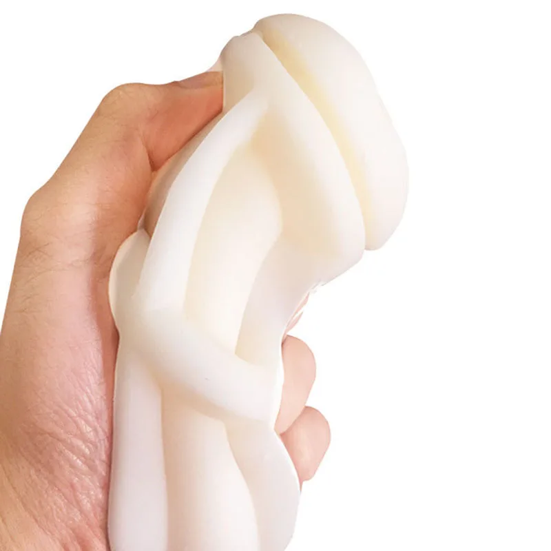 Soft Rubber Snail Climax Airplane Cup Mouth Sucking Anal Vagina Male Masturbator Manual Penis Trainer Adult Sex Toys for Men 18+