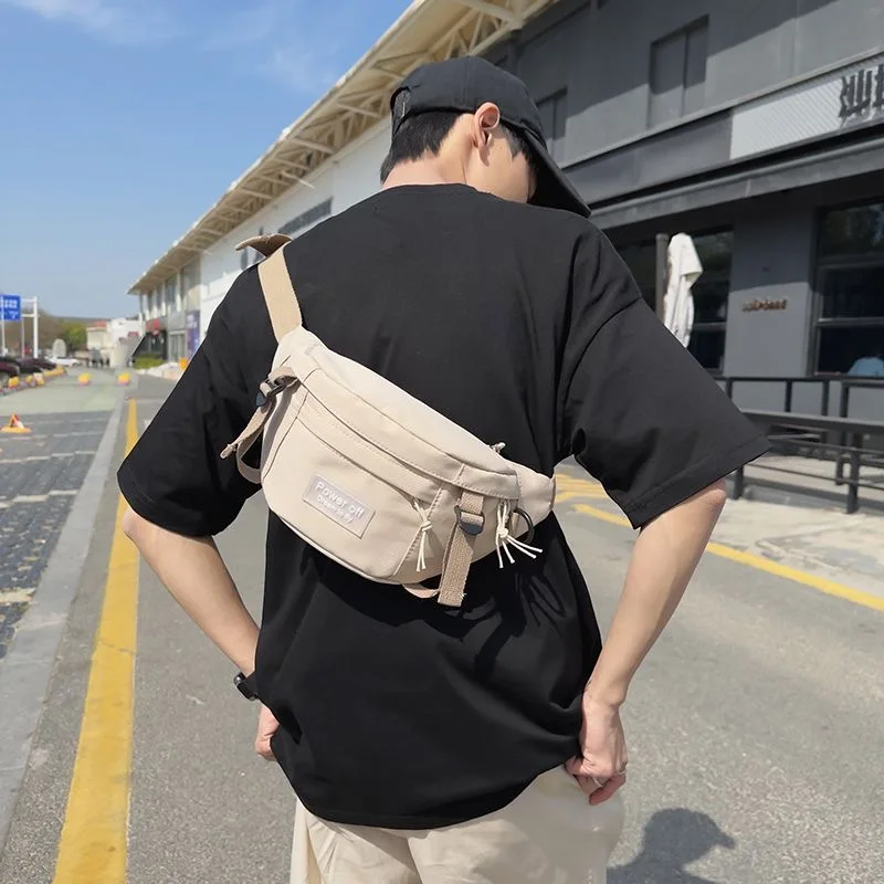 Nylon Multifunction Messenger Bag Leisure Chest Bag High Quality Travel Crossbody Bag Unisex Large Capacity Outdoor Fitness Bag