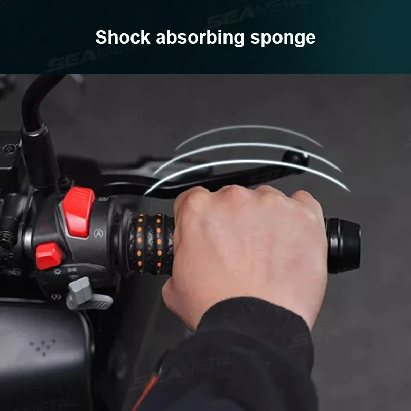 Motorcycle Handlebar Grips Electric Vehicle Anti-slip Soft Comfortable Breathable Wear-resistant Sweat Absorbent Handle Grips