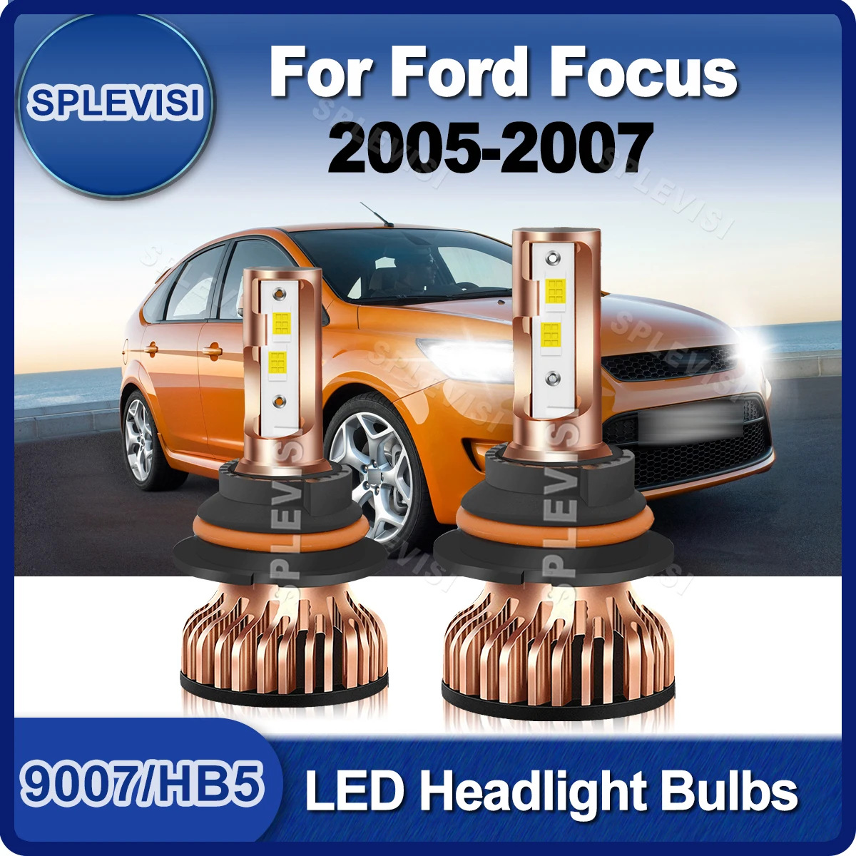 

Replace LED Headlight 9007/HB5 High Low Beam 9V-24V Superior CSP Chips For Ford Focus 2005 2006 2007 Built-in Drive